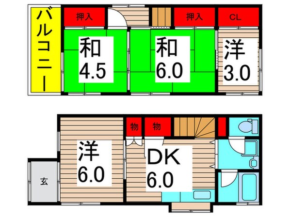 中川５丁目戸建の物件間取画像